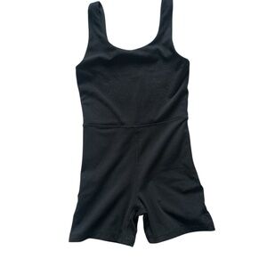 Size 12 juniors Black Sleeveless Romper Yogalicious